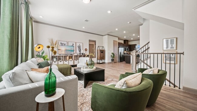 3BD, 3BA - 2926SF - Living Room - The Summit Brownstones