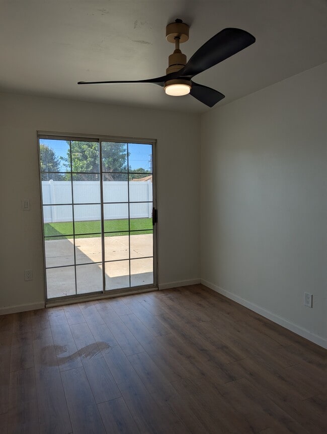 Access to backyard from primary bedroom