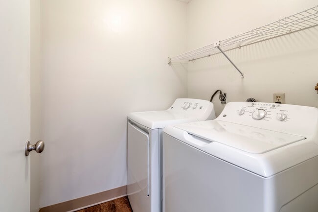 In-unit washer and dryer in select homes