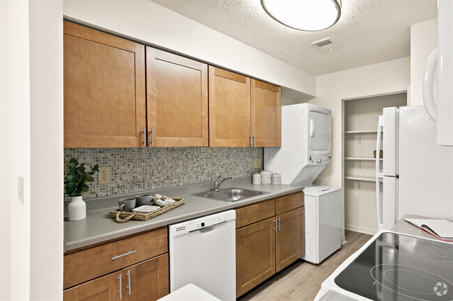 Contemporary Kitchen Style- Shown in a 2-Bedroom Floor Plan - Roxalana Hills Apartments