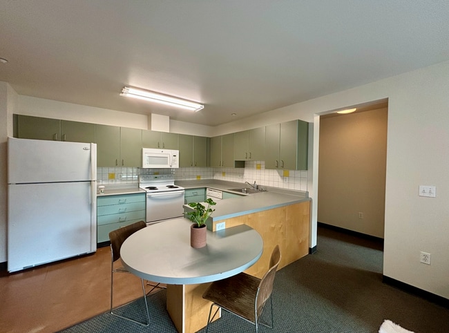 kitchen view - Nordheim Court UW Student Apartments