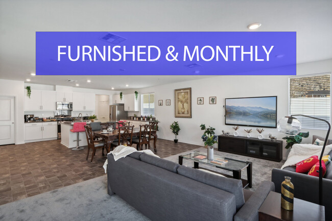 Gather on the sofas to watch the flatscreen TV with Roku, Netflix and more. - 30153 Truckee Cir Rental