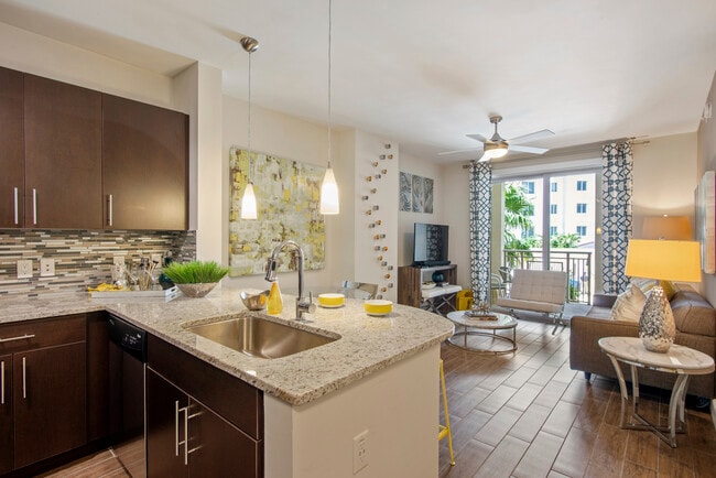 Model Living Area - Gables Ponce Rental