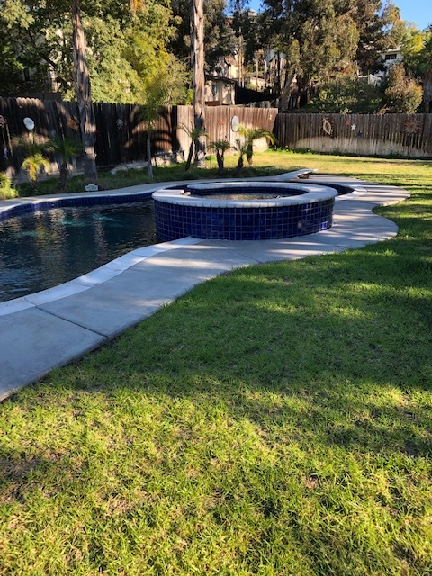 Sallt water pool/grass area - 7837 Quince St House