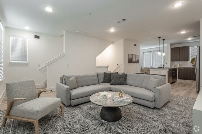 2BR, 2.5BA - 1820SF - Living Room - Residences at Kingwood East