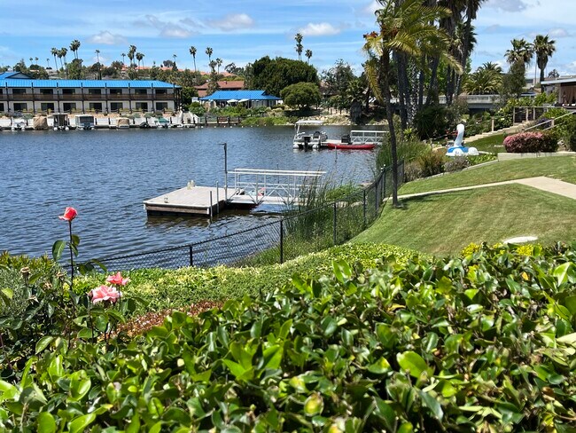 Patio overlooking Lake San Marcos - 1444 La Habra Dr House