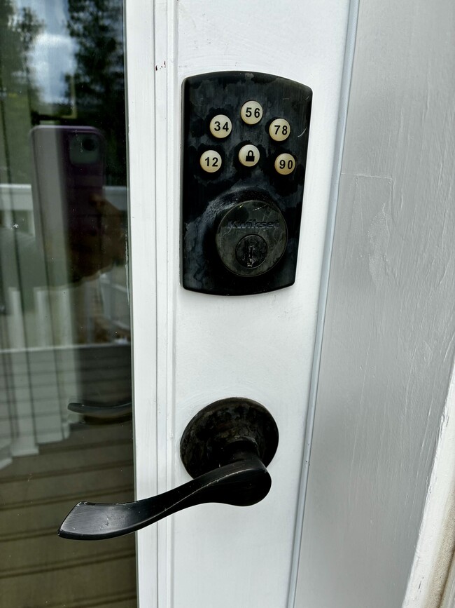 Front door key pad - 649 Crest Dr Unit Guest House