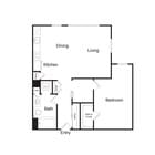 A8A | 1 bed 1 bath | 804 sq. ft.
