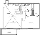 1Bedroom Upper