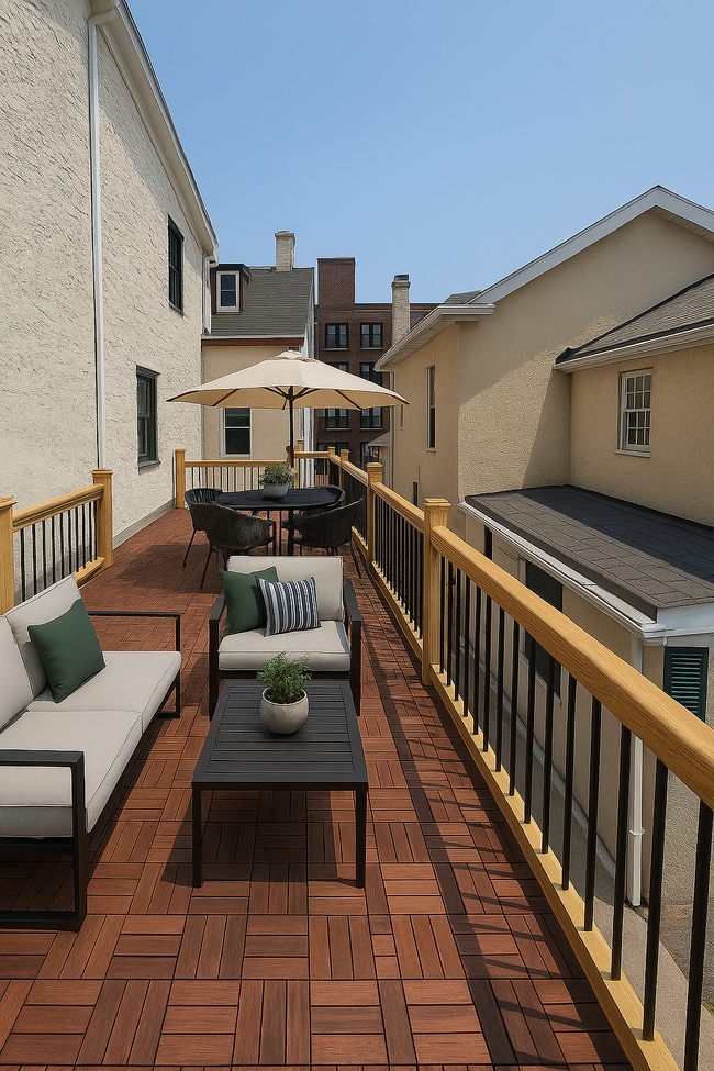 Private Deck - 6370 Germantown Ave Apartments Unit 2F