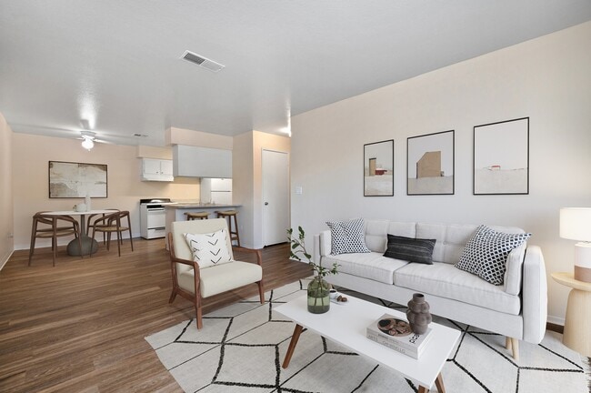 Living Room & Dining - Hastings Park Apartments