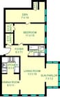 Ft. Duquesne One Bedroom Floorplan