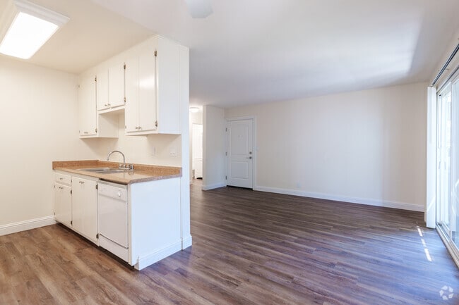 1BR, 1BA - 660SF with walk in closet - Living Area