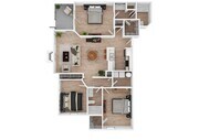 3 Bedroom | 2 Bath | 1242 SF