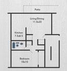 1BR/1BA