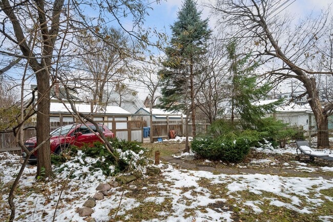 Fenced-in private backyard. Secure parking with motion activated flood lights. - 3032 grand ave