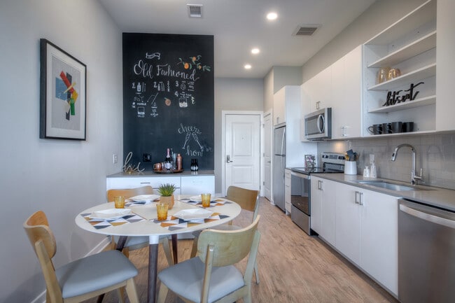 Scheme 1 - Modern Kitchen with Accent Chalkboard Wall