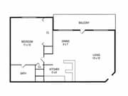 1BR/1BA