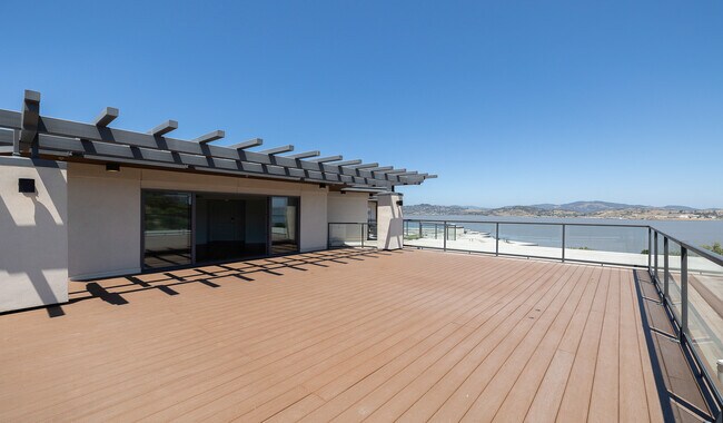 Take in peaceful views from your private balcony.