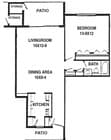 1BR/1BA