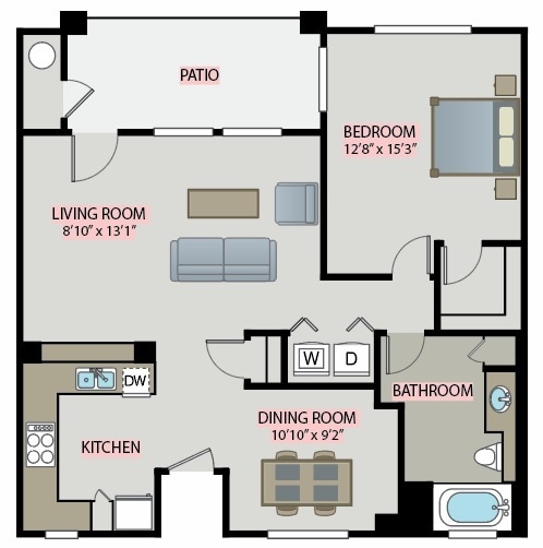 Floor Plan - 1x1EST