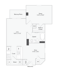 Alfred | 1-Bedroom Floorplan
