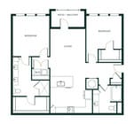 B2L floor plan The Hartley at Blue Hill