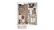 1 Bed / 1 Bath - 634 SF