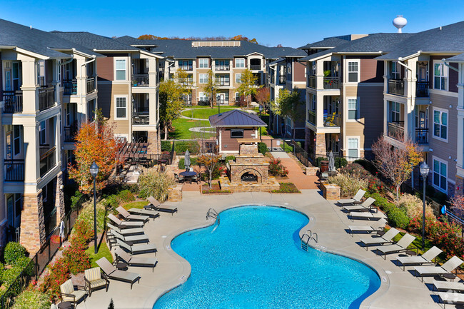 Saltwater Pool - Fountains at Mooresville Town Square Apartments