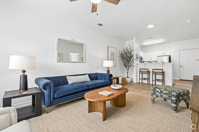 Adams 1BR, 1BA - 684SF - Living Room