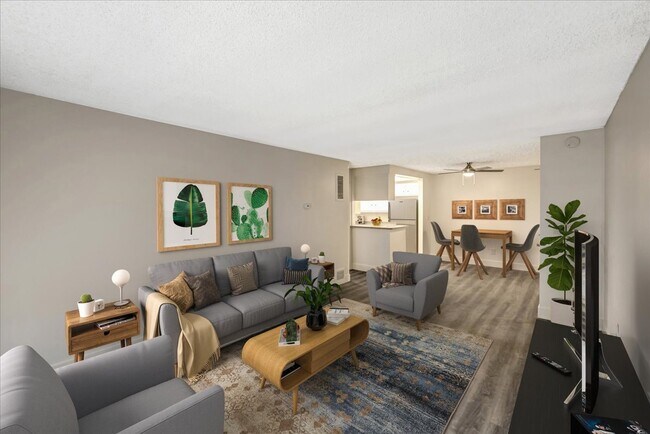 Una habitación Sala de estar con muebles