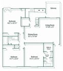 3BR/2BA