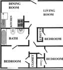3BR/1BA