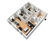 2x2 furnished