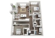 Floor Plan 2C | Seasons at Mount Pleasant | Apartments in Mount Pleasant, WI
