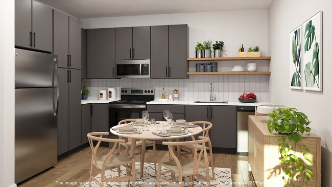 The Presley One Bedroom Kitchen - Drake Farms