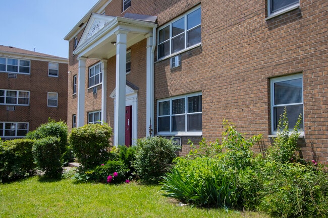 Beautiful Landscaping Surrounds the Entrance Areas