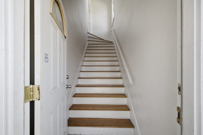 Staircase to upstairs apartment
