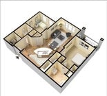 3D Floor Plan of The Naples Floor Plan