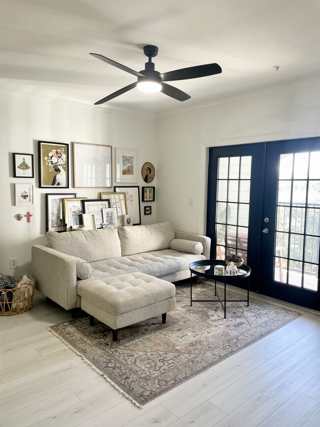 Lots of natural light from the private balcony (furniture not included) - 304 E South St Unit 5026