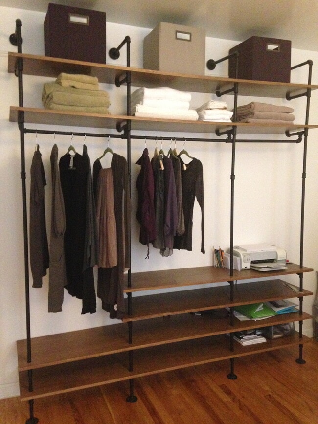 Bedroom open closet - 779 Riverside Dr Unit C24