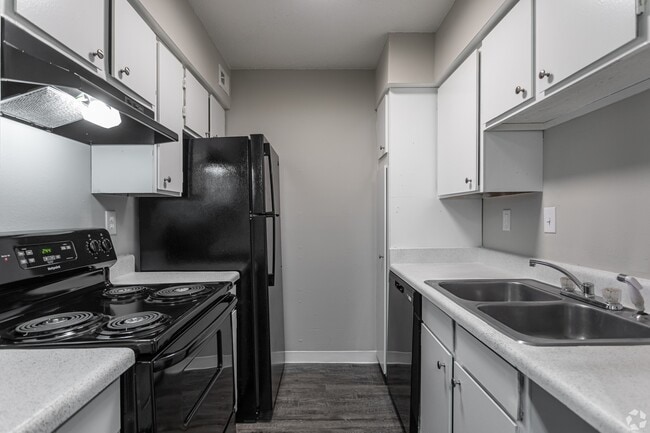 Cocina de los apartamentos de Indiandale