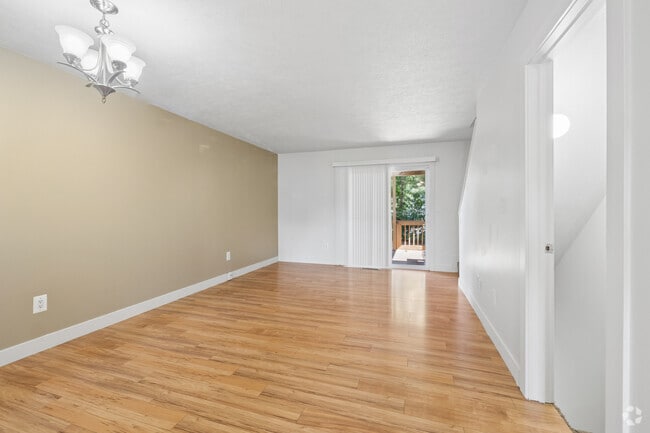 2BR, 1.5BA - 1,296SF - Living Room & Dining Room - Westgate Village Townhouses