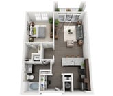 Fountains Matthews - A1 - 1 Beds - 1 Baths - 793 Sq. ft.