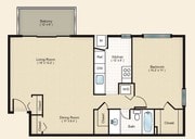 1BR/1BA