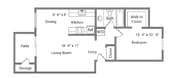 1BR/1BA