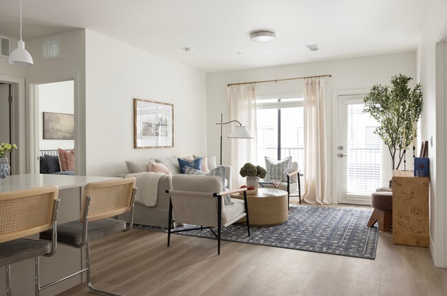 2 Bedroom Living Room - Layton Station Apartments