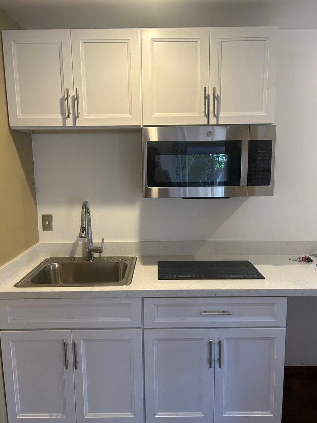 Fregadero de cocina, armarios y microondas. - 148 Kathryn Dr Casa Unidad 1