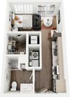 Signature on Grand S2 Studio Floor Plan