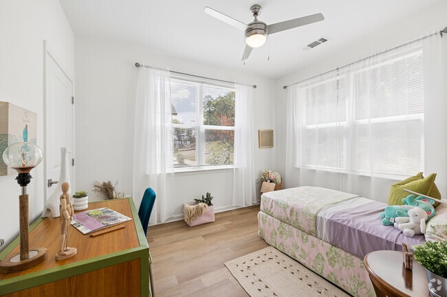 3BR, 2BA - 1,124SF - Second Bedroom